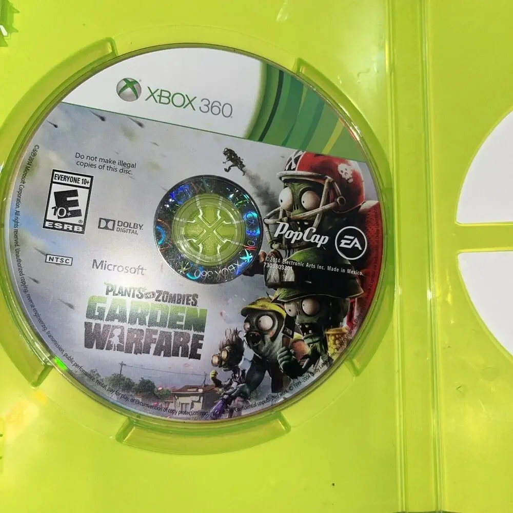 Plants vs Zombies - Garden Warfare (Xbox 360) tested. No Scratches. New Case.